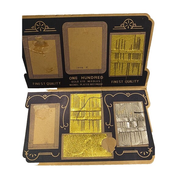 Hand Sewing Needles Quilting Tapestry Upholstery Large Golden Eye Vintage - Picture 7 of 8